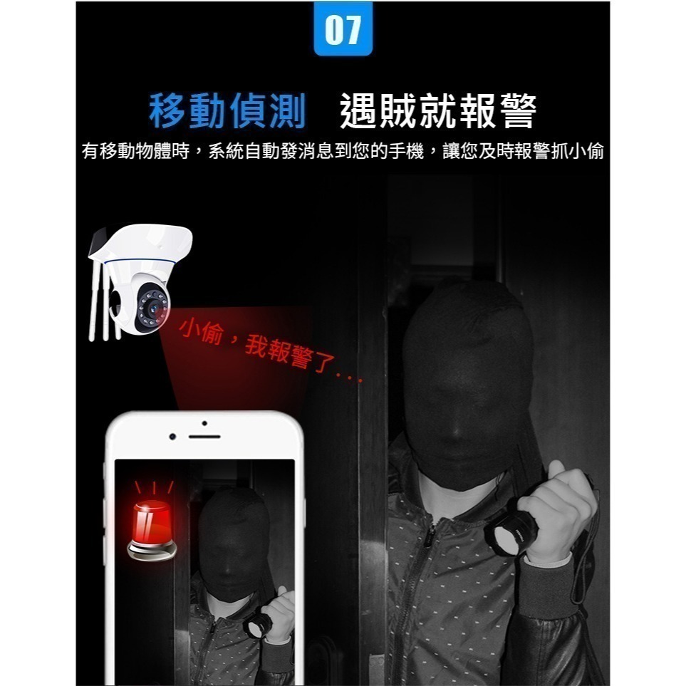 👍台灣Yoosee 360度追蹤旋轉1080P監視器【11燈 有線/無線/單機 】有看頭APP遠端WIFI無線攝影-細節圖10