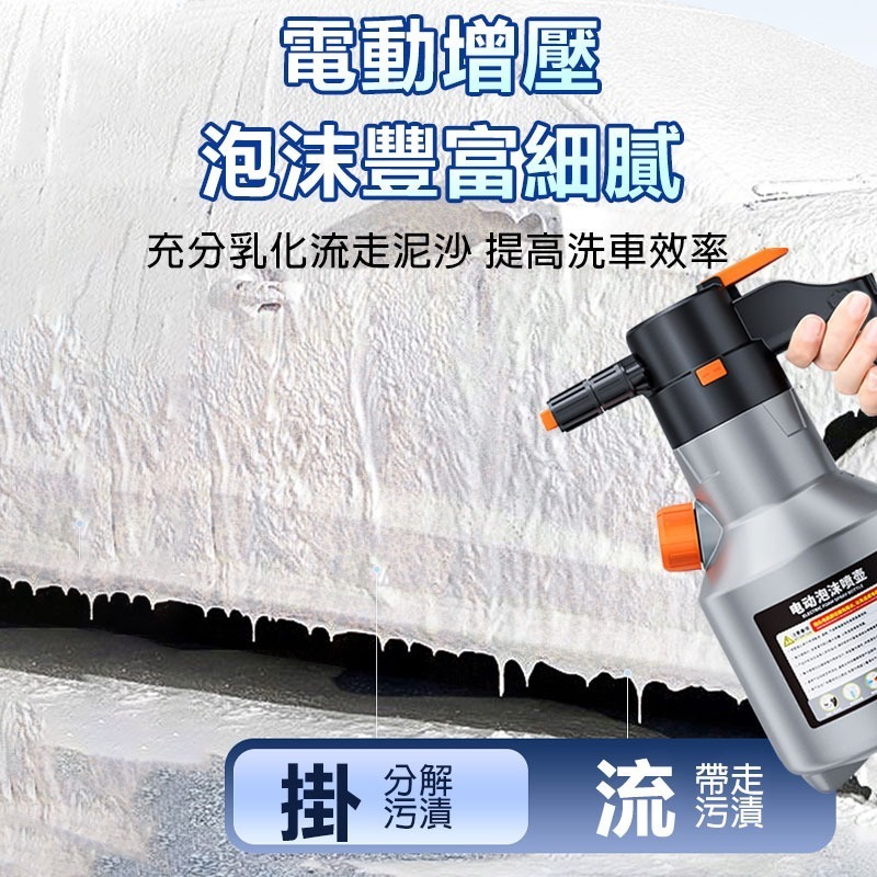 SuiTU動泡沫噴壺 大容量電動增壓噴壺2L 洗車泡沫噴壺 洗車噴壺 電動泡沫噴壺 電動噴壺 車美容-細節圖9