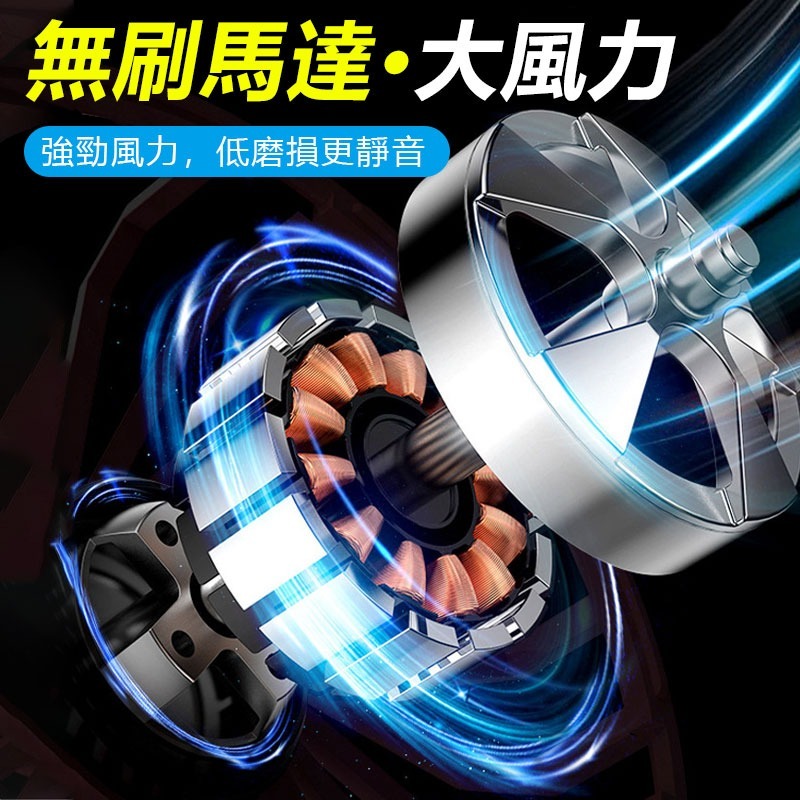 台灣出貨 14吋全金屬無線靜音強力風扇 可用MT款電池 DC無刷馬達 工業強力循環扇 車宿露營烤肉-細節圖4