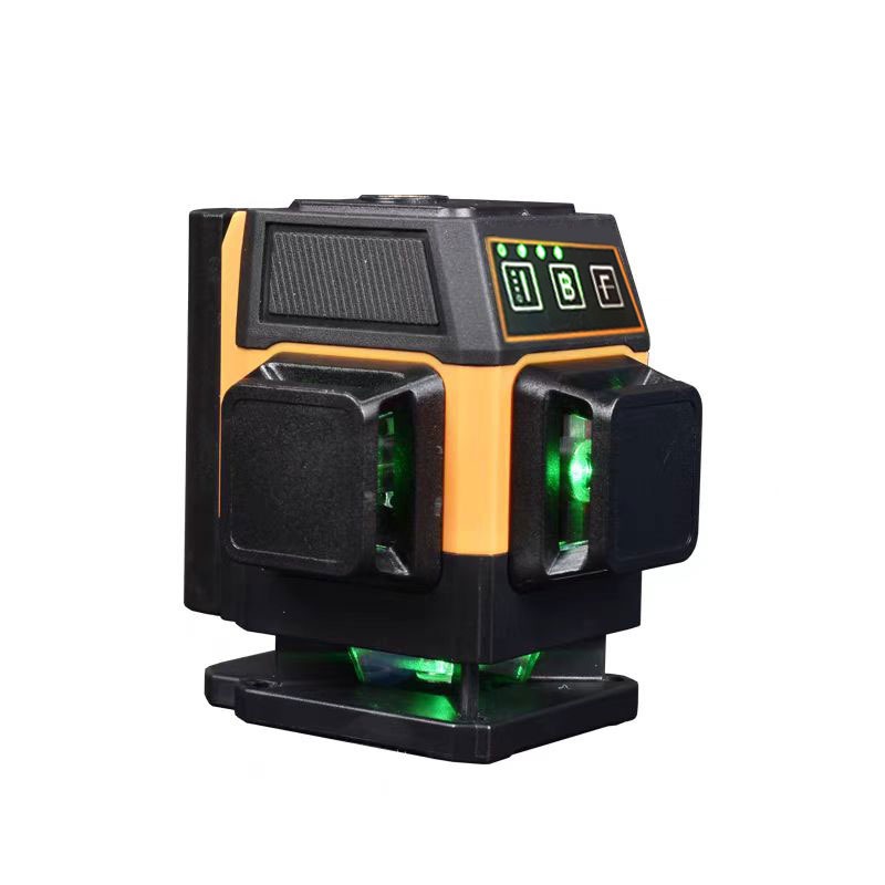 台灣免運發票 迷你12線遙控綠光水平儀【亮度粗細可調 可斜線】室內強光-細節圖3