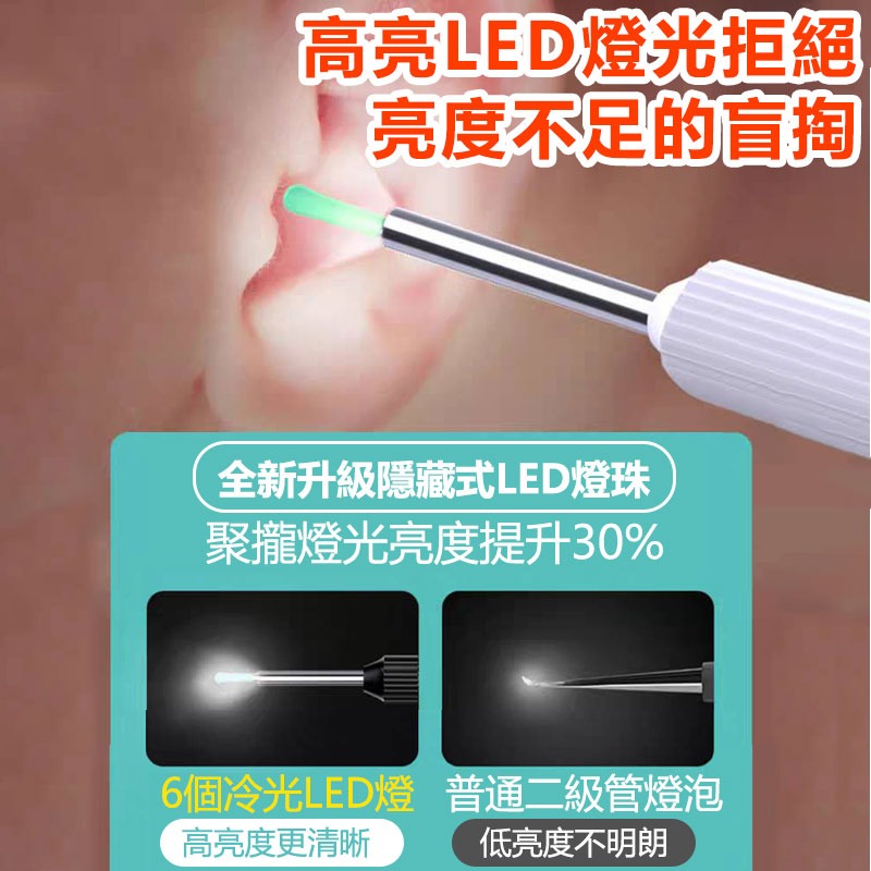 可視挖耳勺採耳棒 手機高清可視  發光挖耳勺採耳神器  蘋果安卓通用 可連接掏耳棒內視-細節圖8