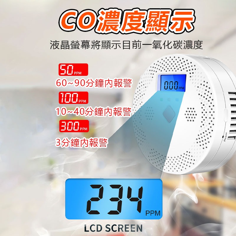 TUYA遠端一氧化碳CO警報器-細節圖2