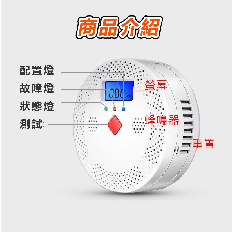 TUYA遠端一氧化碳CO警報器-細節圖7