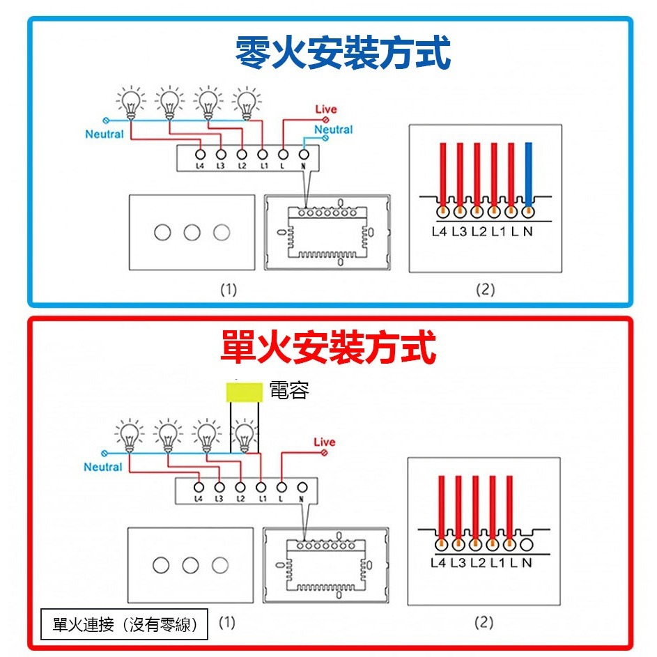 Tuya智能生活 APP遠端燈切【118台灣版 單火零火兩用 電燈切】手機APP聲控智慧照明-細節圖6
