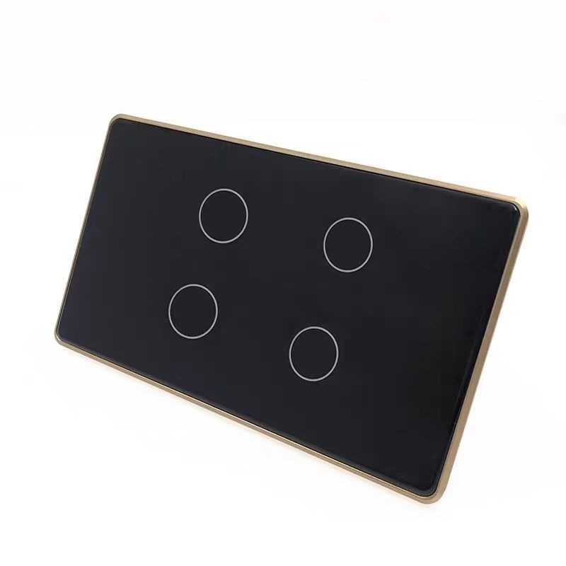 TUYA金黑4開(單零火)鋁合金燈切