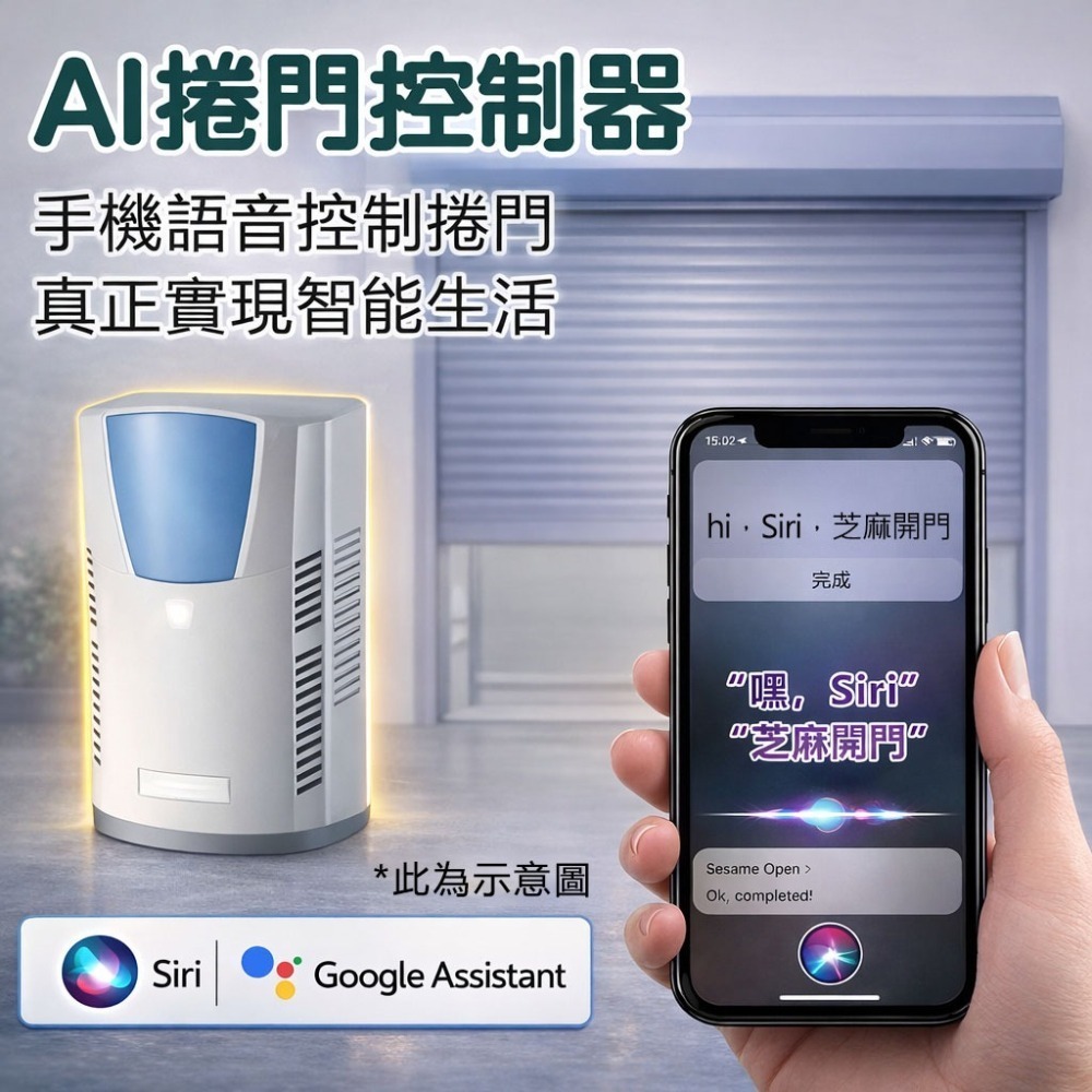 訊億✨APP快速捲門遠端開門｛遠端看著開門才安全｝AI遠端鐵捲門控制器 TUYA智能生活 IOT 可連接格來得3S安進-細節圖5