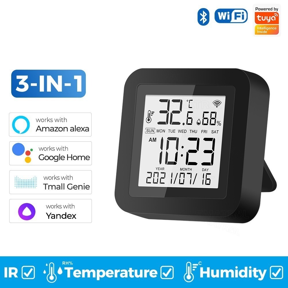 冷氣省電神器 AI學習型(溫度+濕度)遠端紅外線遙控器 TUYA智能生活 3代智能黑豆遙控器 百家品牌千種家電雲端配對-規格圖9