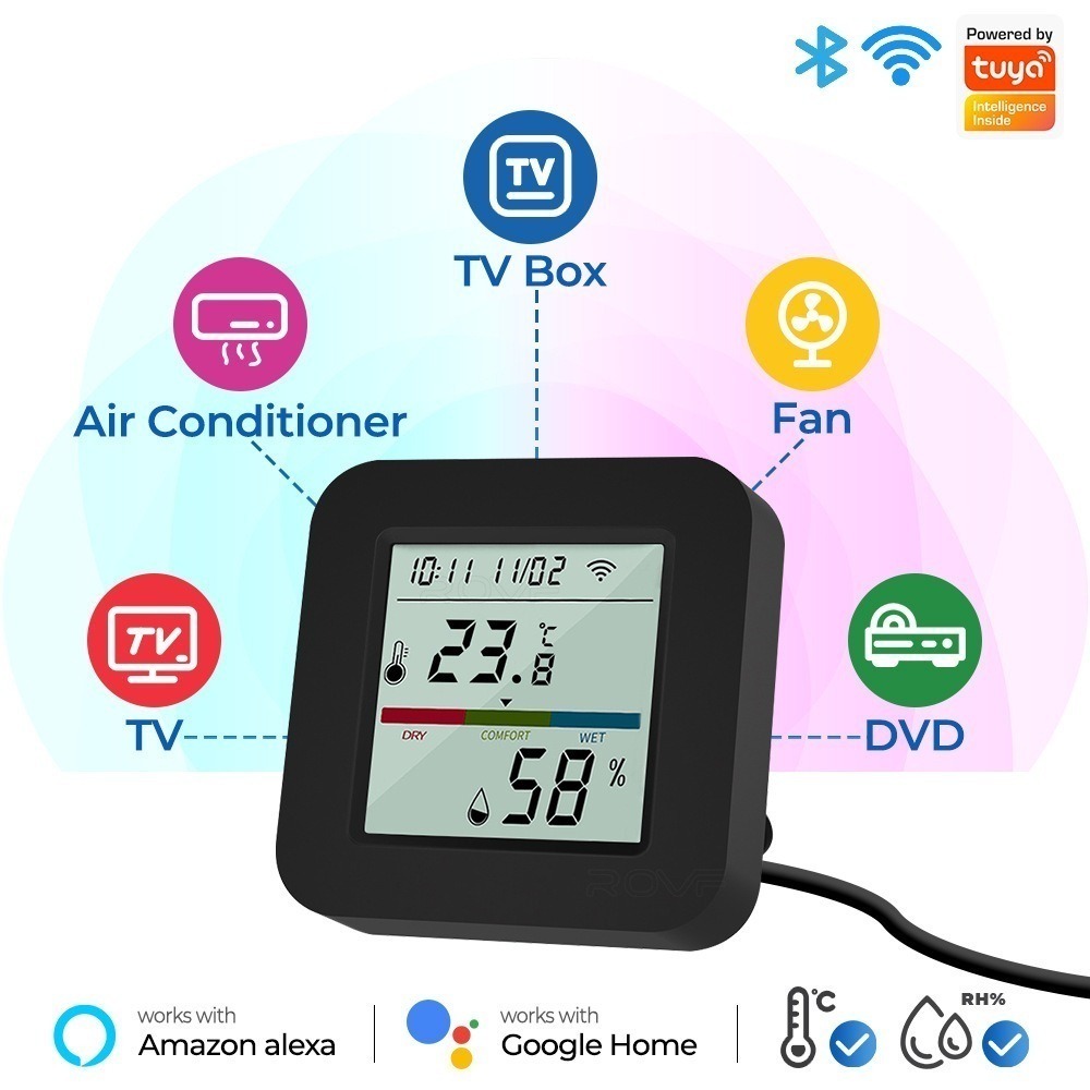 冷氣省電神器 AI學習型(溫度+濕度)遠端紅外線遙控器 TUYA智能生活 3代智能黑豆遙控器 IOT 千種家電雲端配對-規格圖9