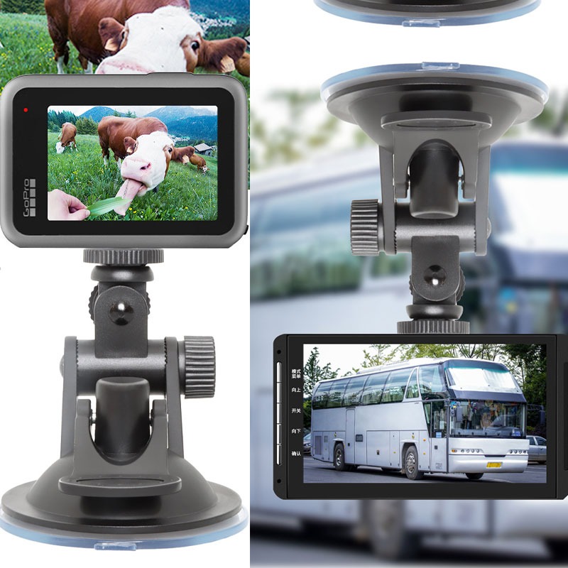 台灣出貨 無痕吸盤支架(1/4牙) 行車紀錄器固定架 手機萬向雲台支架-細節圖6