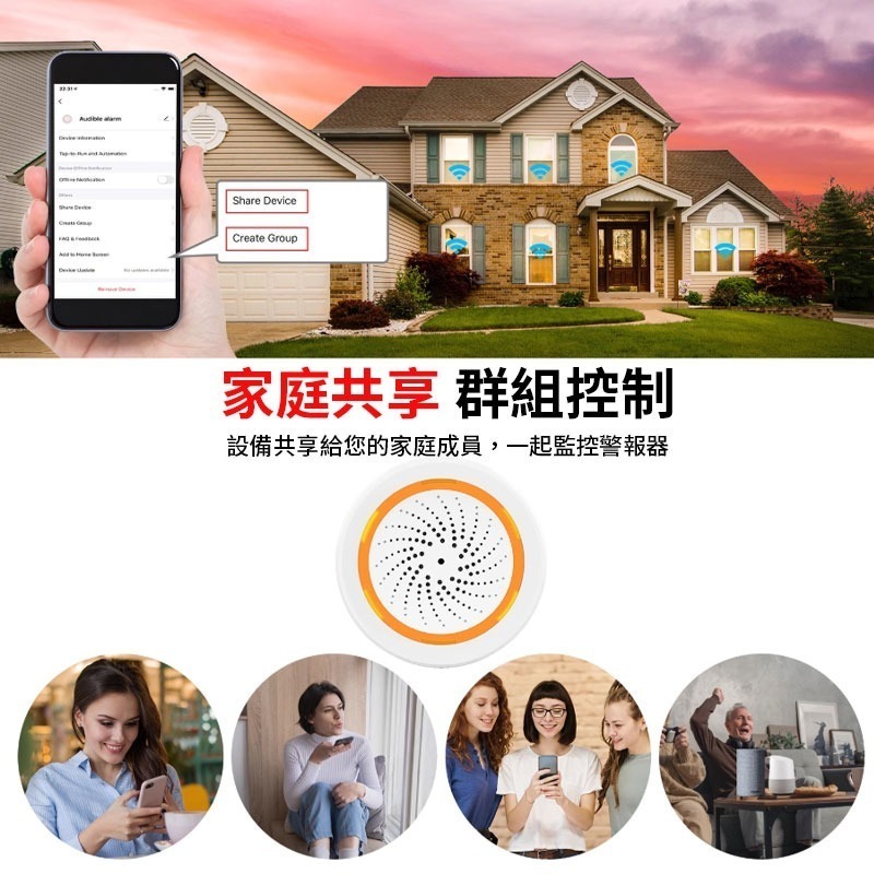 IOT聲光警報器警示器 高分貝喇叭 【閃光警報 器蜂鳴器】 TUYA智能生活 防盜警報器  居家安全防小偷-細節圖7