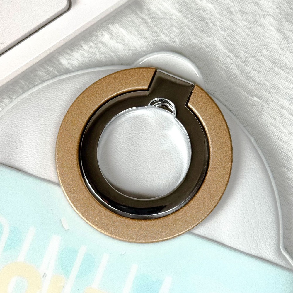 磁吸雙軸指環支架-金色-無字母