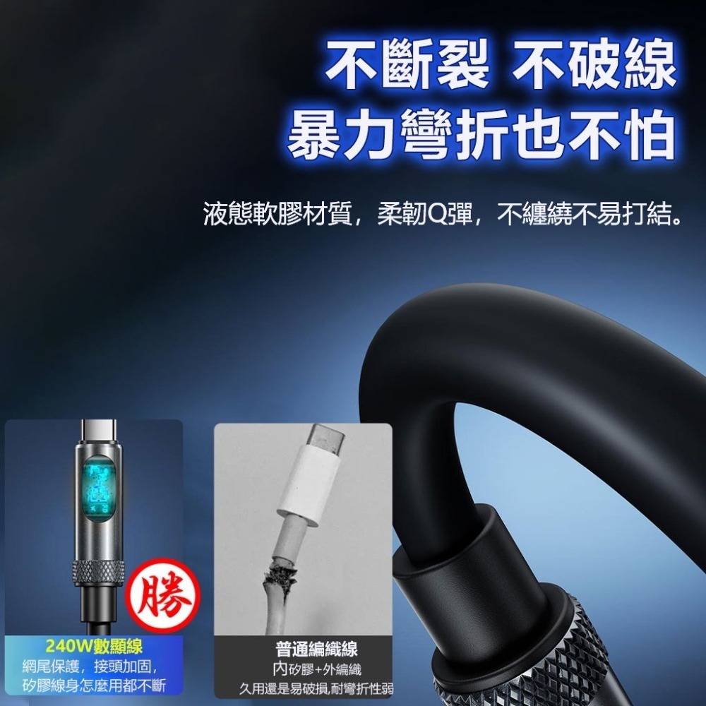240W數顯快充線 PD快充 480M數據線 傳輸線-細節圖4