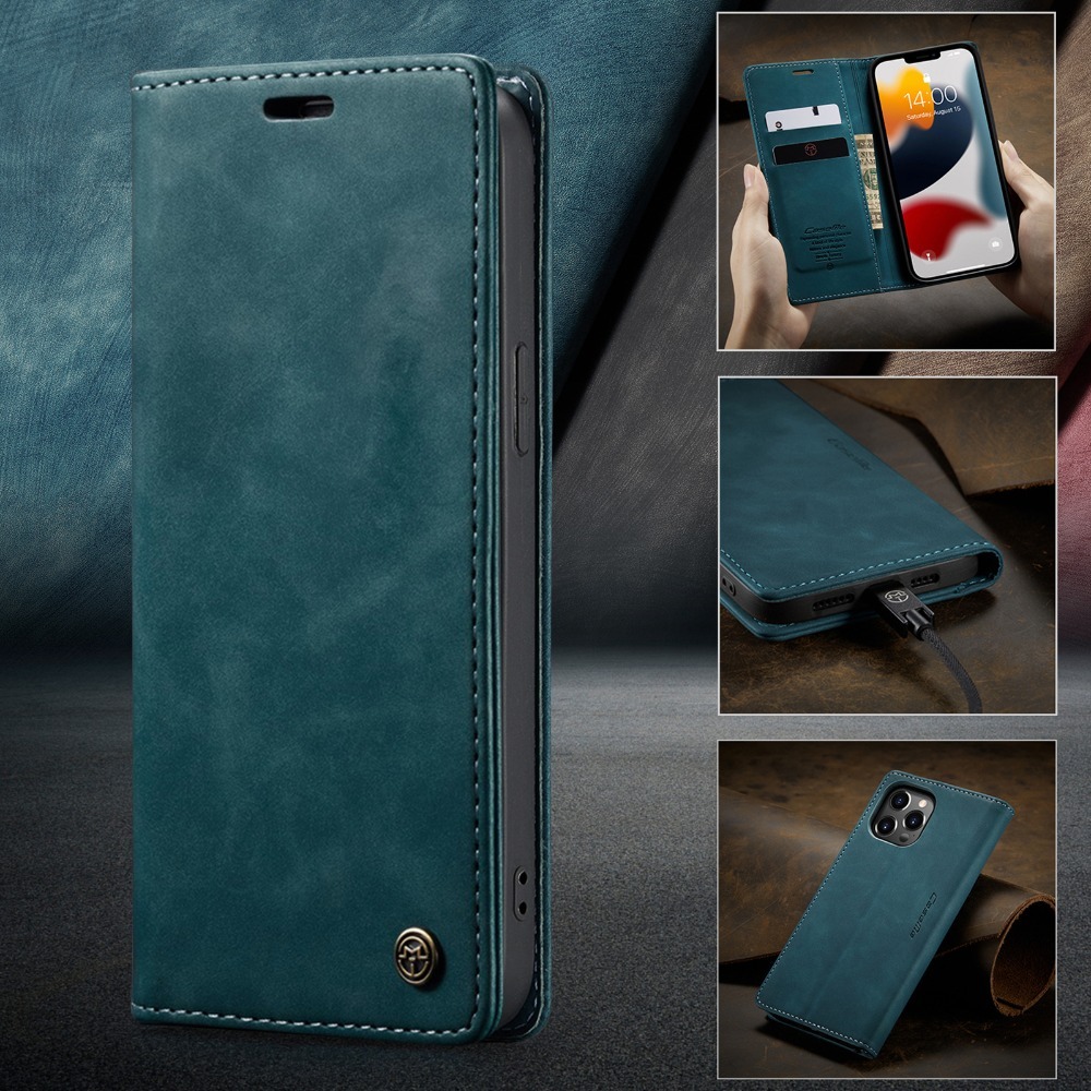 訊億💖iPhone17全系列 商務麂皮翻蓋精品皮套 錢包支架 磁吸卡包 全包防摔手機殼-規格圖7