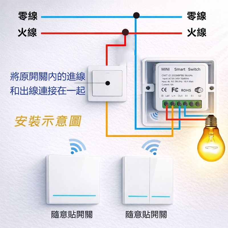訊億｜✨蘋果家庭HomeKit Matter通斷器｜APP&RF遙控燈具改裝首選｜手機遙控、排程定時、多平台連動-細節圖10