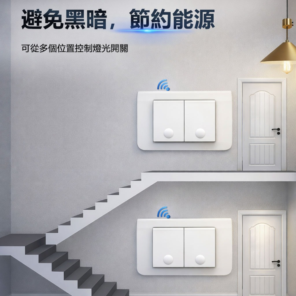 訊億｜台灣版120隨意貼遙控器 1/2/3鍵 美式118單排電燈開關 RF433隨意貼-細節圖3