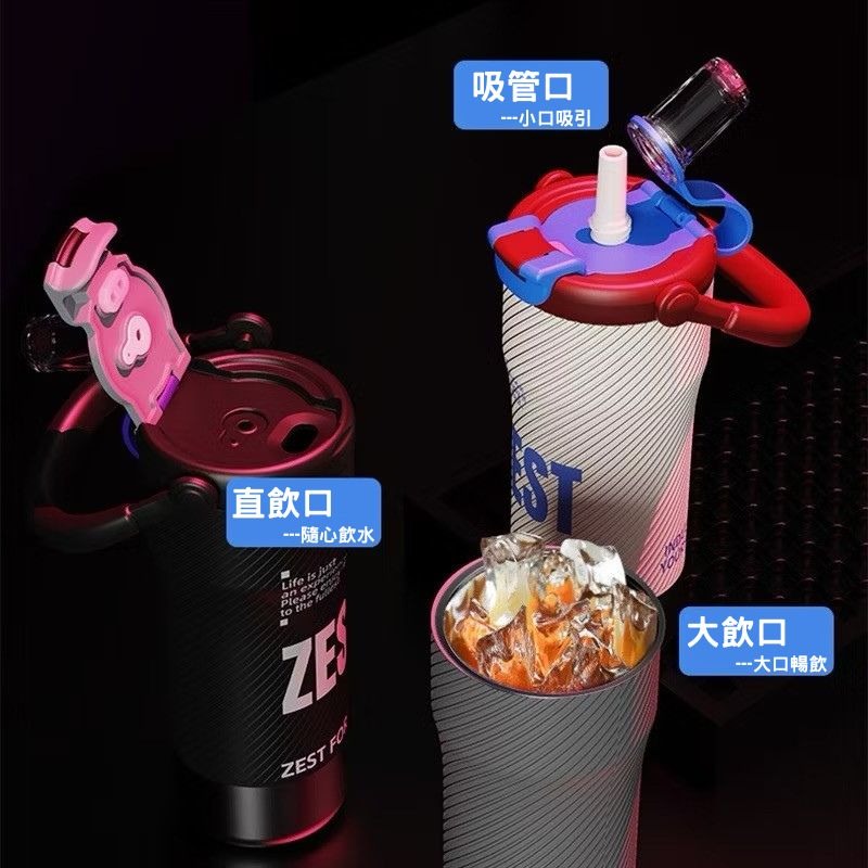 訊億｜316不鏽鋼保溫杯 800ml 吸管保溫瓶 大容量手提杯 茶隔保冷杯 防漏隨行杯 直飲吸嘴 咖啡杯 水壺 情侶杯-細節圖5