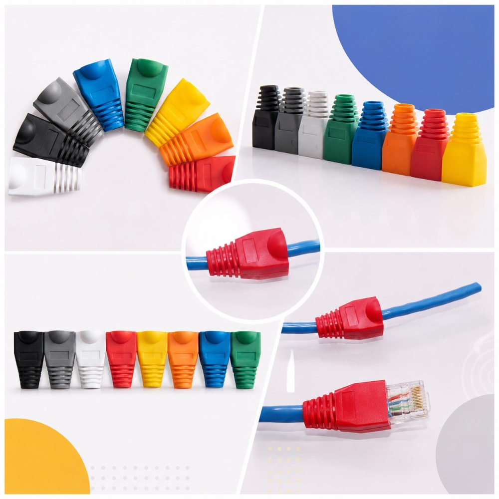RJ45水晶頭保護套 6.5mm 網路線護套 CAT5 CAT6 CAT6e 防塵護套 水晶頭尾套 網路接頭保護-細節圖3