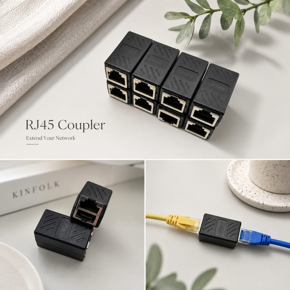 訊億 RJ45網路對接頭 CAT5e CAT6 網線延長接頭 8P8C 水晶頭母對母 網路線延長器 網路轉接頭 Eth-細節圖3