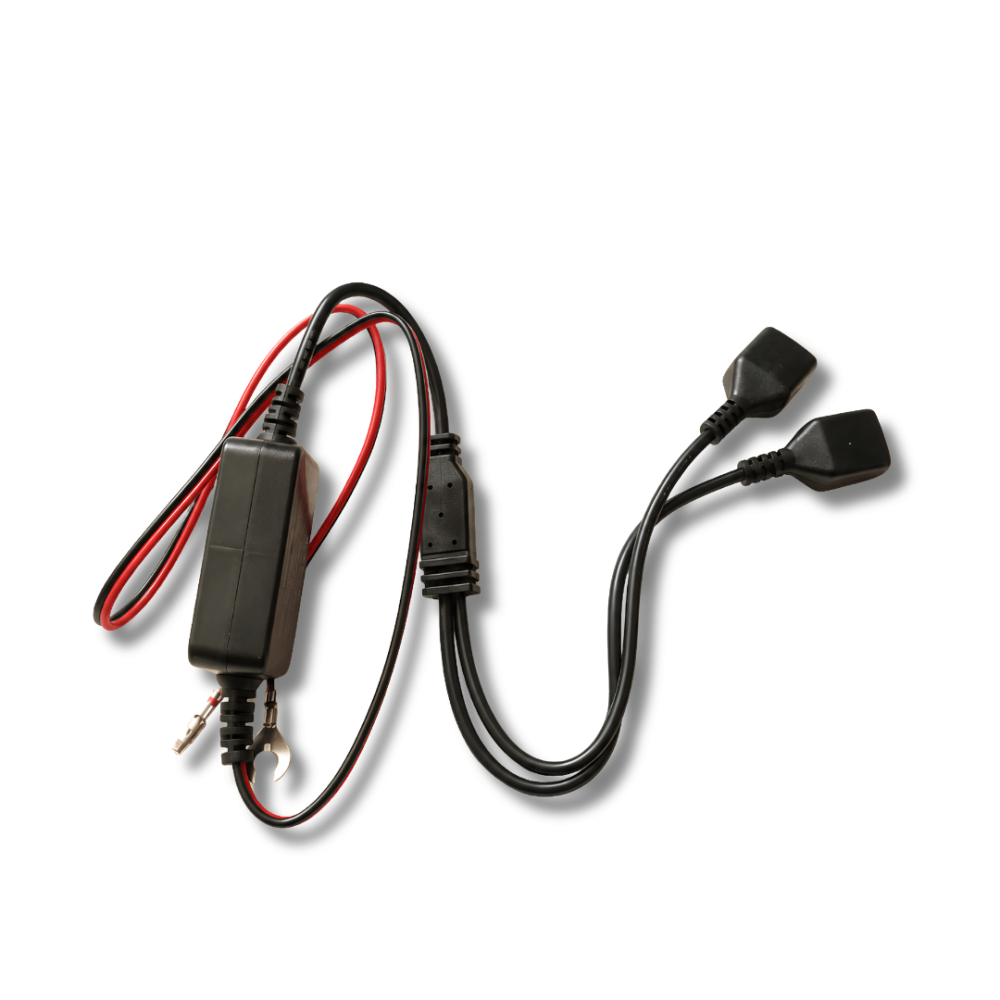 訊億｜DC12-30V轉5V3A降壓線 雙USB-A母座 車用電源轉換器 12V轉5V 降壓模組 行車紀錄器供電線-細節圖2