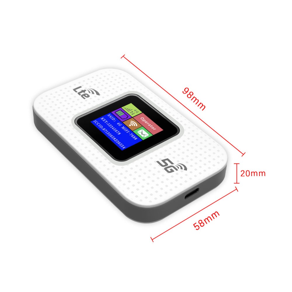 4G LTE行動WiFi分享器插SIM卡隨身WiFi 3000mAh電池 Type-C充電 10台共享 150Mbps-細節圖2