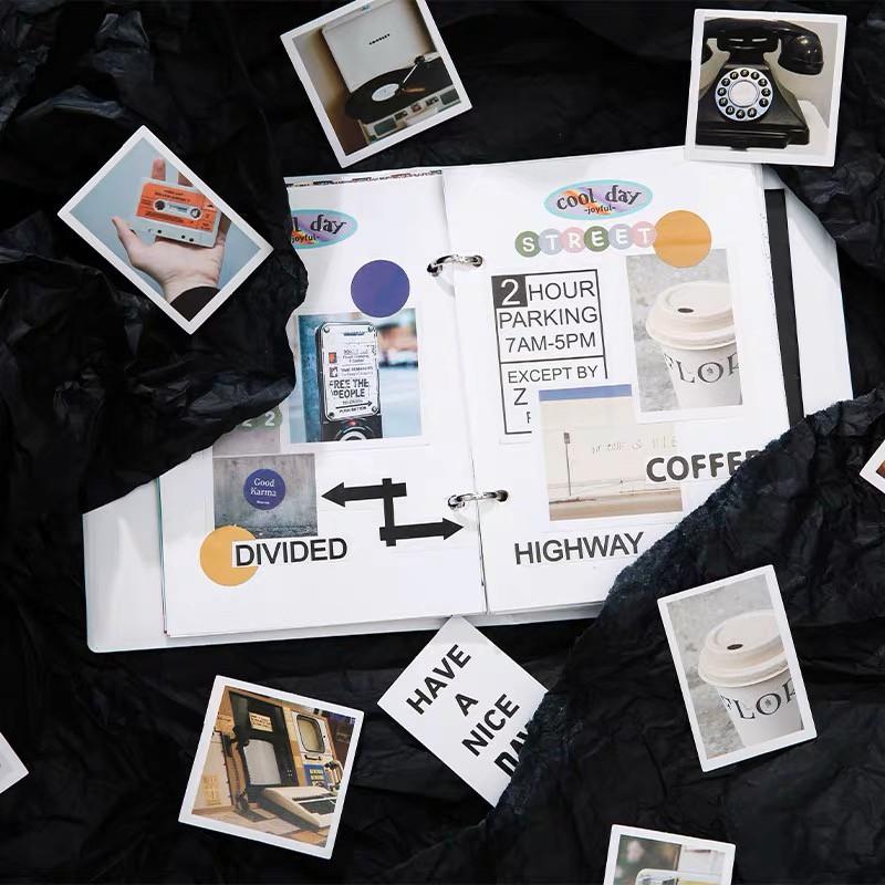 時光駐足貼紙包 40張 4款｜INS風貼紙 手帳拼貼裝飾-細節圖3