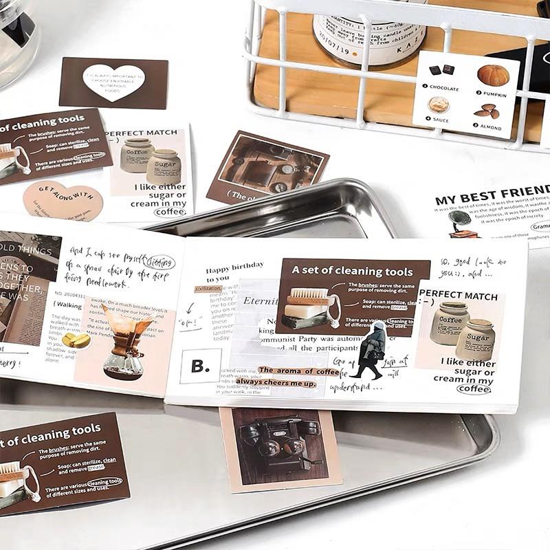 希室手作◆韓系貼紙包系列 8款｜拼貼素材 銅板紙貼紙 貼紙包 收集瞬間 碎碎念-細節圖3