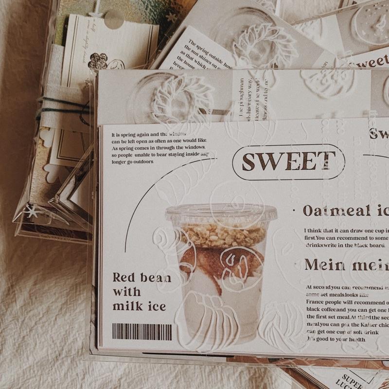 薄荷百香果少女 280枚｜鹽系輕復古風 拼貼素材包-細節圖2