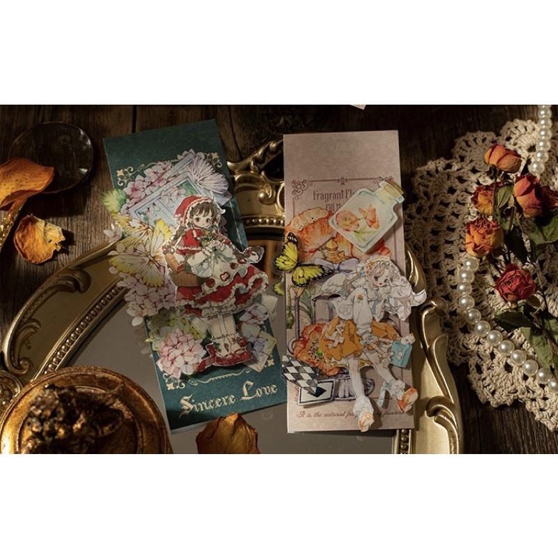 宮廷風拼貼卡 16張｜拼貼素材 珠光卡 底卡 拼貼卡-細節圖4