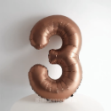 32吋數字氣球 巧克力色數字 復古氣球-規格圖3