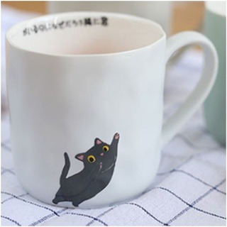 現貨 快速出貨 黑貓  手工 馬克杯 日本 創意 雜貨 咖啡杯 辦公小物 禮物-細節圖6