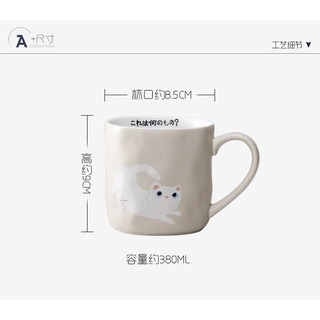 現貨 快速出貨 黑貓  手工 馬克杯 日本 創意 雜貨 咖啡杯 辦公小物 禮物-細節圖7