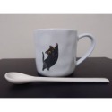現貨 快速出貨 黑貓  手工 馬克杯 日本 創意 雜貨 咖啡杯 辦公小物 禮物-規格圖7
