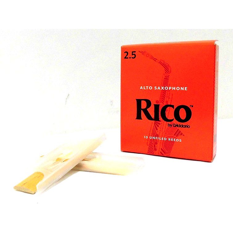 ☆陽光琴行☆ 全新 美國廠牌 RICO 中音薩克斯風竹片 2.5號 10片裝 Alto Sax DAddario-細節圖2
