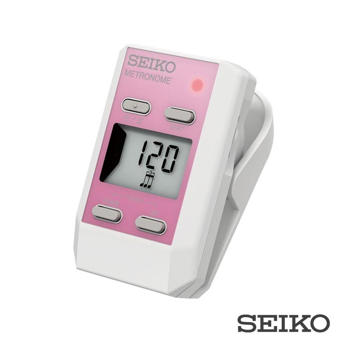 陽光琴行 全新 公司貨 SEIKO 節拍器 DM51 粉紅色 夾式電子節拍器 公司貨 附保固卡-細節圖2