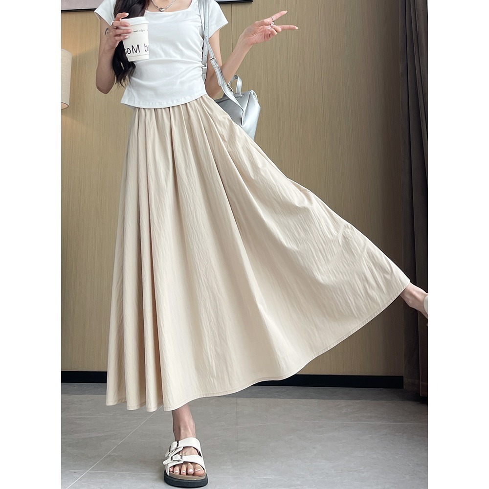 BJ COLLECTION 日系A字裙高腰顯瘦山本裙 BJC40045(2色) FREE-細節圖2