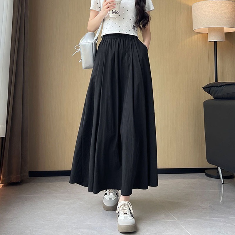 BJ COLLECTION 日系A字裙高腰顯瘦山本裙 BJC40045(2色) FREE-細節圖3