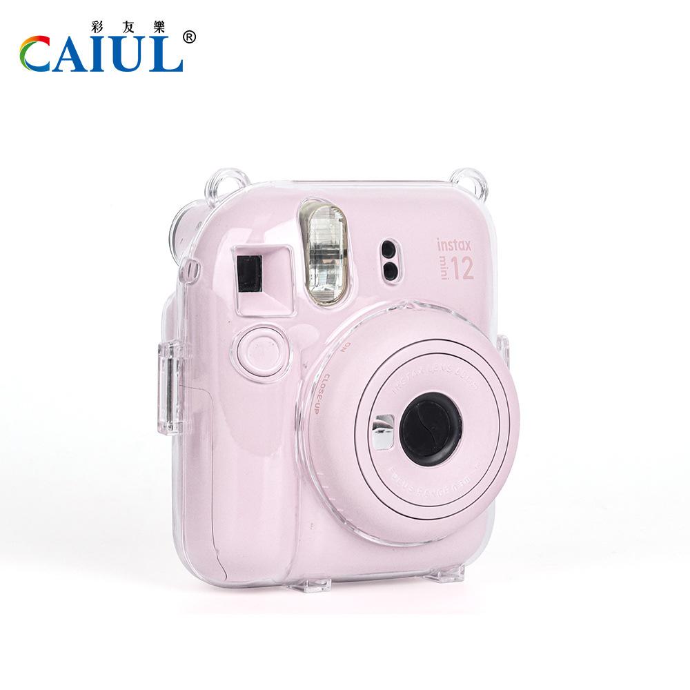 【eYe攝影】現貨 CAIUL 拍立得相機殼 透明 保護殼 mini 12 相機包 背包 附背帶 水晶殼 專用殼-細節圖5