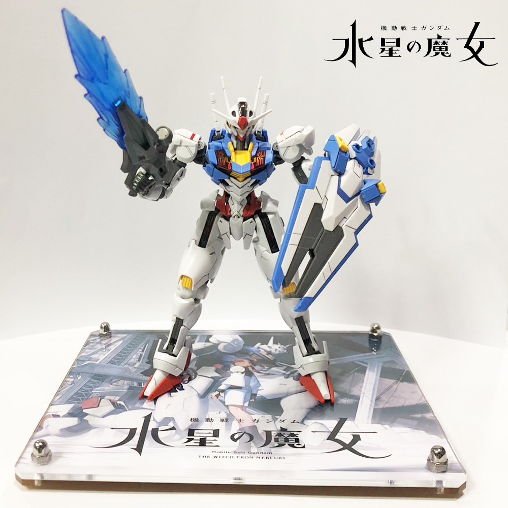 【鋼普拉】現貨 星創坊 BANDAI 水星的魔女 HG 1/144 風靈鋼彈 專屬地台展示架 武裝展示支架 浮游炮 支架-細節圖4