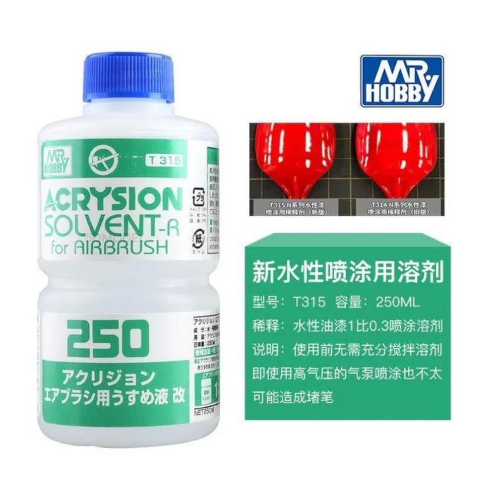 【鋼普拉】現貨 MR.HOBBY GUNZE 郡氏 T315 新配方 Ｎ系列 環保水性漆 專用 溶劑 稀釋液 250ml-細節圖2