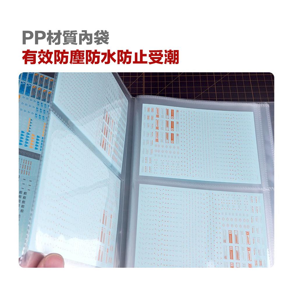 【鋼普拉】現貨 喵匠 HOBBY MIO 水貼收納冊 A5 貼紙簿 水貼 防潮濕 整理夾 收納冊 水貼收納-細節圖4
