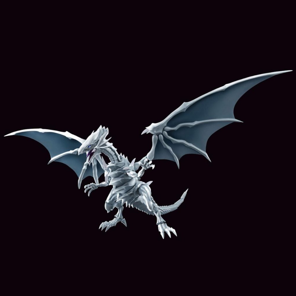 【鋼普拉】現貨 含支架 BANDAI 遊戲王 Figure-rise WHITE DRAGON 青眼白龍 增幅版-細節圖6