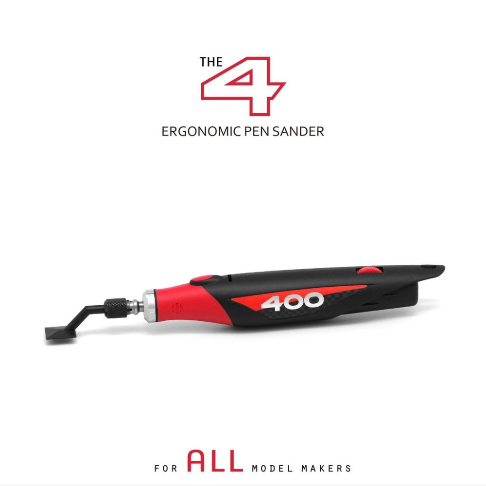 【鋼普拉】現貨 DAVIDUNION D400 線性電動散打機 迷你磨 打磨機 砂紙 海綿砂紙 模型打磨 散打機-細節圖2