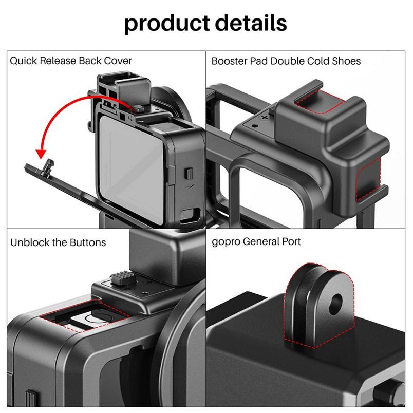 【eYe攝影】現貨 Ulanzi G9-4 多功能外框 邊框 保護殼 兔籠 保護框 GoPro HERO 9 10 11-細節圖6