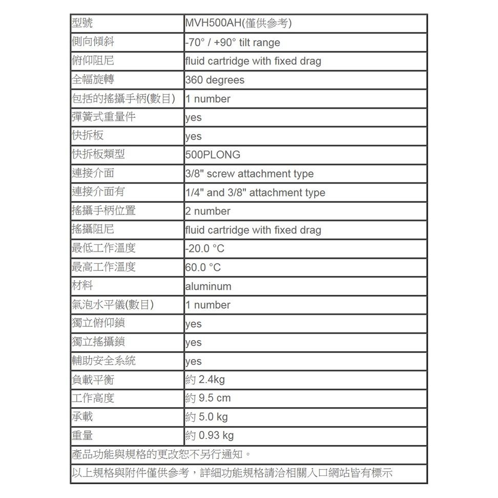 【eYe攝影】現貨 MANFROTTO 曼富圖 MVH500AH 液壓攝錄兩用 油壓雲台 附快拆板 載重5kg-細節圖7