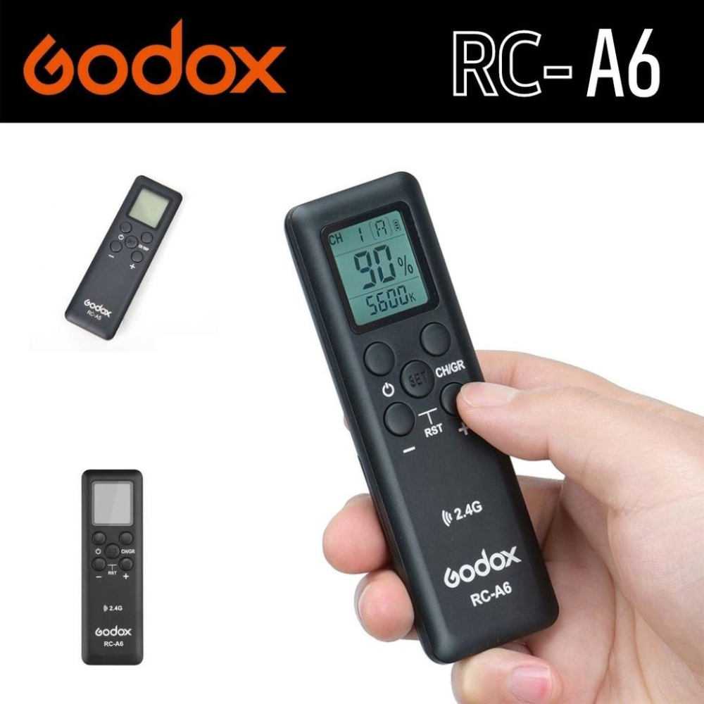 【eYe攝影】神牛 GODOX RC-A6 持續燈遙控器 公司貨 直播 ML60 SL150II FV150 - eYeCam 鋼普拉 ...