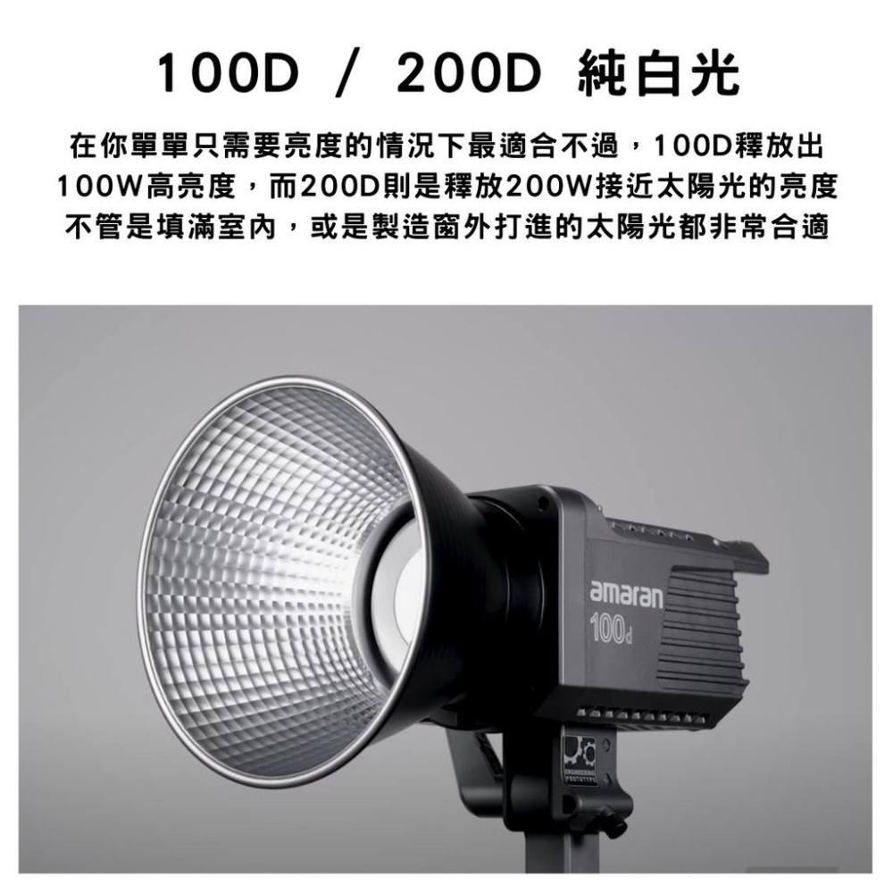 【eYe攝影】Aputure 愛圖仕 AMARAN 100D 100X 200D 200X 持續燈 補光燈 LED 婚攝-細節圖2