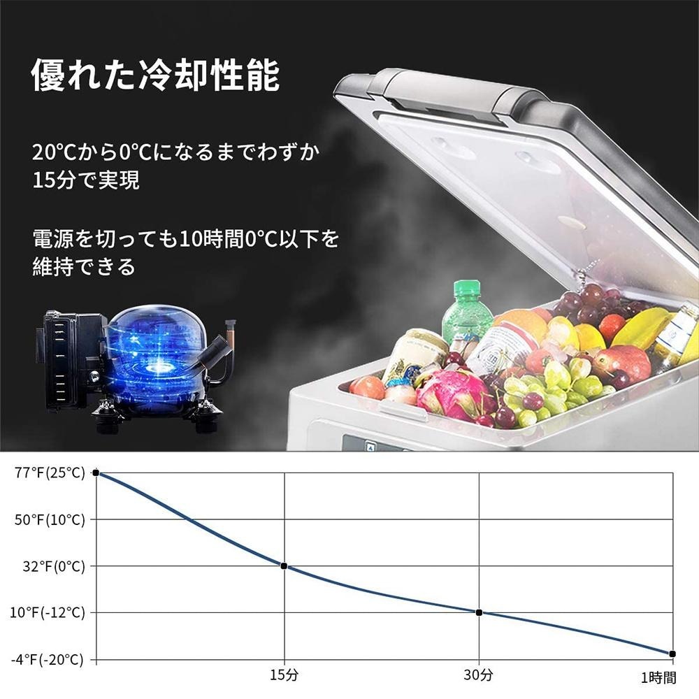 全新現貨 Alpicool 冰虎 大容量移動冰箱 15L 30L 40L 50L 75L 壓縮機製冷 露營冰箱 行動冰箱-細節圖5