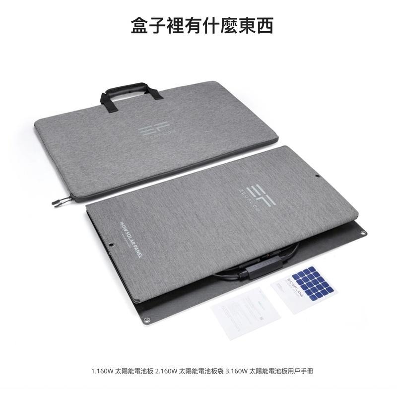 【eYe攝影】現貨 ECOFLOW 160W SOLAR PANEL 太陽能板 行動充電 移動電源 充電板 露營旅遊車宿-細節圖8