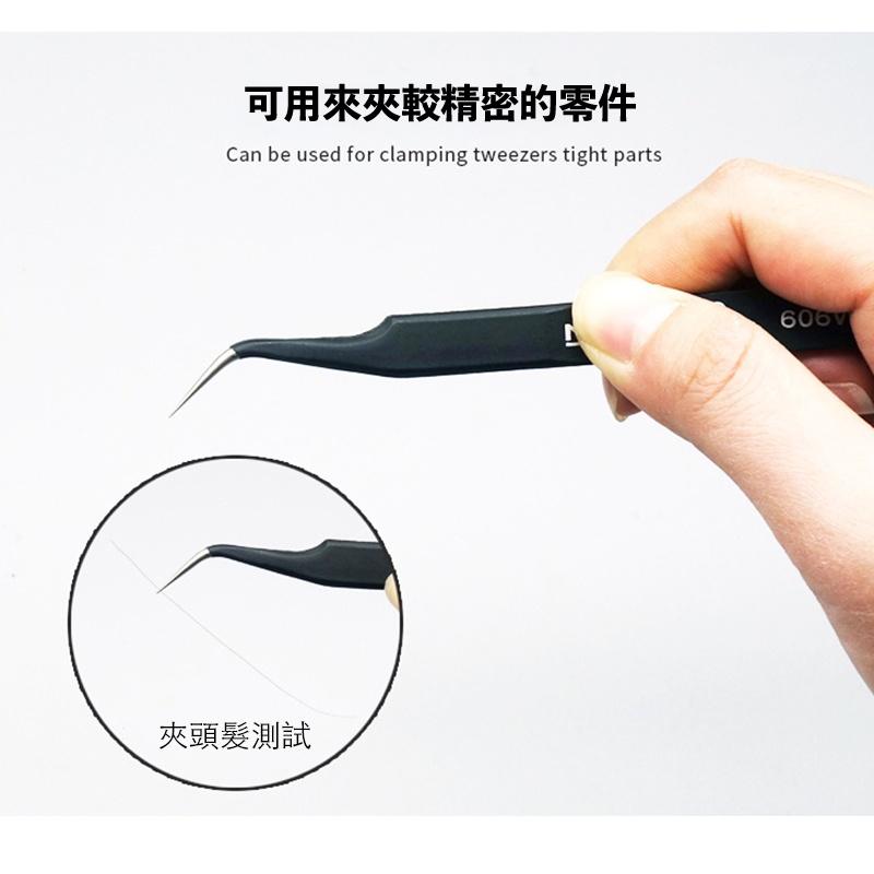 【鋼普拉】現貨 VETUS 直頭鑷子 不鏽鋼彎夾 模型工具 抗靜電 彎夾 鑷子 夾子 水貼夾 模型夾 工具夾 美勞 美工-細節圖3