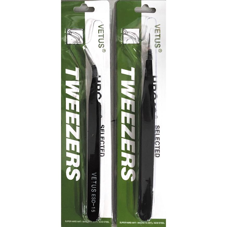 【鋼普拉】現貨 VETUS 直頭鑷子 不鏽鋼彎夾 模型工具 抗靜電 彎夾 鑷子 夾子 水貼夾 模型夾 工具夾 美勞 美工-細節圖6